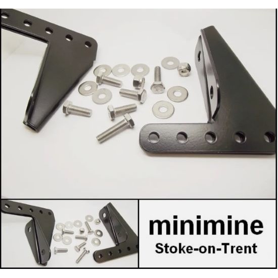 Extended Seat Bracket PAIR INC. Stainless Steel Fittings