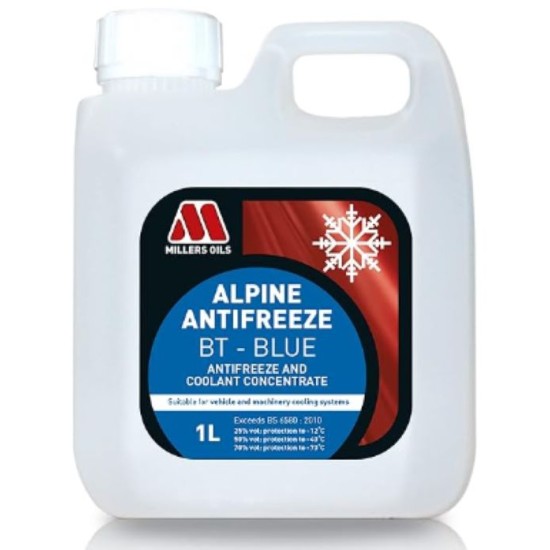 Millers Oils Alpine Antifreeze BT - Blue - 1L