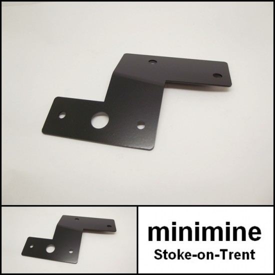 Rear Fog Light Bracket R/H Black