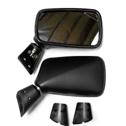 Standard Black Plastic Door Mirrors PAIR