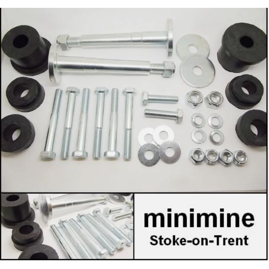 LATE Rear Subframe Fitting Mounting Kit INC. Rubber Bushes 1976>