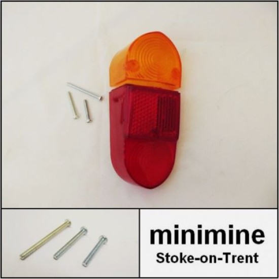 MK1 Rear Light Lamp Stop Tail Lens, Indicator Lens & Screw Kit L/H