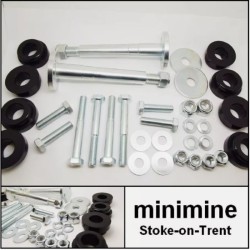 EARLY Rear Subframe Fitting Mounting Kit INC. POLYFLEX Bushes >1976