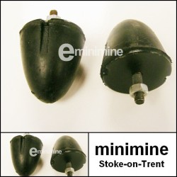 Single Bolt Bump Stop PAIR Standard Rubber