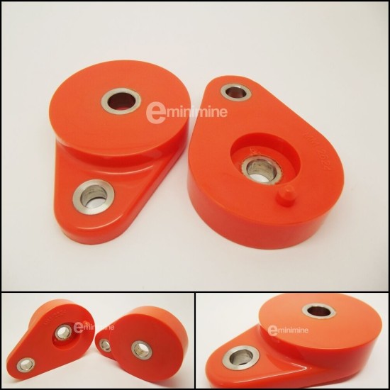 Polyflex Front Subframe Pear Mounts ORANGE pair